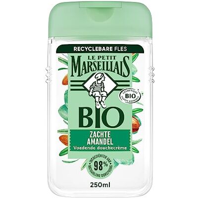 Le Petit Marseillais Närande duschkräm med mjuk bio-mandel, biologiskt nedbrytbar formel och pH-neutral för huden, 12 x 250 ml Le Petit Marseillais Närande duschkräm med mjuk bio-mandel, biologiskt nedbrytbar formel och pH-neutral för huden, 12 x 250 ml
