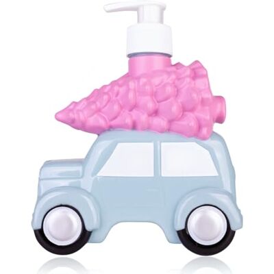 accentra Tvåldispenser FESTIVE CAR flytande tvål i pump, 500ml, doft: Frostat Jordgubb, julklapp kvinnor, söt bil i turkos med rosa gran accentra Tvåldispenser FESTIVE CAR flytande tvål i pump, 500ml, doft: Frostat Jordgubb, julklapp kvinnor, söt bil i turkos med rosa gran