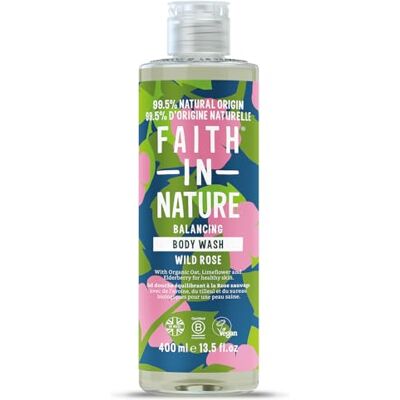 Faith in Nature naturlig duschgel, balanserande, vegansk och fri från djurförsök, utan SLS eller parabener, 400 ml Faith in Nature naturlig duschgel, balanserande, vegansk och fri från djurförsök, utan SLS eller parabener, 400 ml