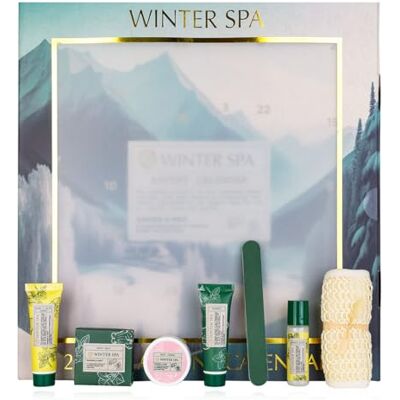 accentra – Adventskalender Skönhet 2025 med 24 wellness- och kroppsvårdsprodukter – SPA-vård Adventskalender för kvinnor med bodylotion, badsalt, tvål, duschbomb, ljusstake – Julkalender accentra – Adventskalender Skönhet 2025 med 24 wellness- och kroppsvårdsprodukter – SPA-vård Adventskalender för kvinnor med bodylotion, badsalt, tvål, duschbomb, ljusstake – Julkalender