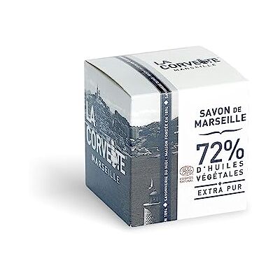 La Corvette , tvålkub extra ren Marseille i kartonglåda, 300 g La Corvette , tvålkub extra ren Marseille i kartonglåda, 300 g