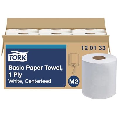 Tork Centerfeed pappersare vit M2, hög absorptionsförmåga, 6 x 1 000 ark, 120133 Tork Centerfeed pappersare vit M2, hög absorptionsförmåga, 6 x 1 000 ark, 120133