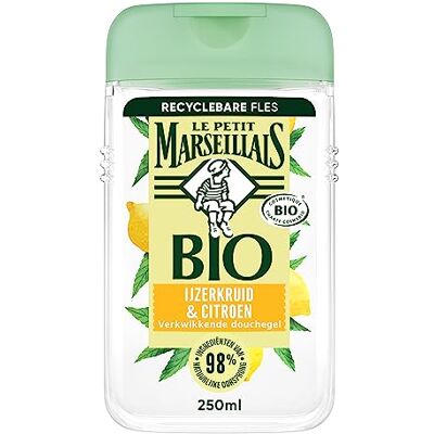 Le Petit Marseillais Uppfriskande duschgel med bio-järnört och citron, närande egenskaper och pH-neutral för huden, 12 x 250 ml Le Petit Marseillais Uppfriskande duschgel med bio-järnört och citron, närande egenskaper och pH-neutral för huden, 12 x 250 ml