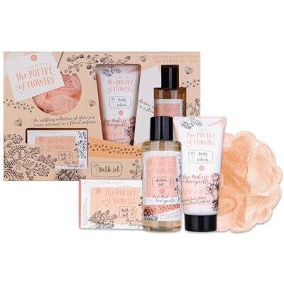 accentra -presentset för kvinnor POETRY OF FLOWERS 4-delat badset present med bodylotion, badsalt, duschgel & meshsvamp wellnessset för kvinnor och tjejer för födelsedagar och speciella tillfällen accentra -presentset för kvinnor POETRY OF FLOWERS 4-delat badset present med bodylotion, badsalt, duschgel & meshsvamp wellnessset för kvinnor och tjejer för födelsedagar och speciella tillfällen