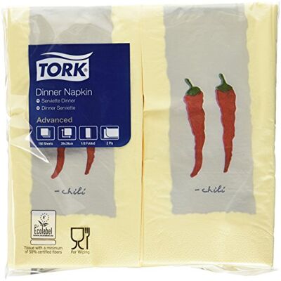 Tork 478142 middagar servetter, 2-lager, 1/8 gånger, 39 cm x 39 cm (1 800-pack) Tork 478142 middagar servetter, 2-lager, 1/8 gånger, 39 cm x 39 cm (1 800-pack)
