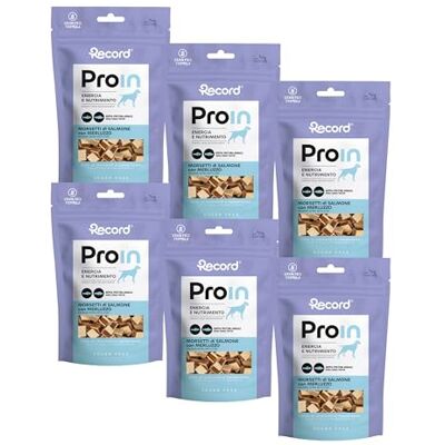 Record Naturligt enproteinmellanmål för lax och torsk, förpackning 6 x 75 g Omega 3–6 rika kornklämmor. Hög smältbarhet, inga spannmål eller socker. Näringsstöd och energi Record Naturligt enproteinmellanmål för lax och torsk, förpackning 6 x 75 g Omega 3–6 rika kornklämmor. Hög smältbarhet, inga spannmål eller socker. Näringsstöd och energi