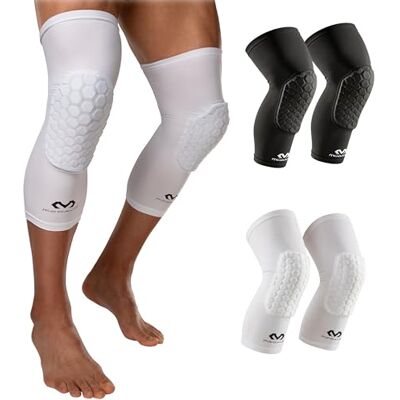 McDavid – 6446R – kompressionsmanschett för knät – hexpad – unisex vuxna – knäskyddsmanschett – förhindrar stötskador – mycket elastisk – basketknähylsa McDavid – 6446R – kompressionsmanschett för knät – hexpad – unisex vuxna – knäskyddsmanschett – förhindrar stötskador – mycket elastisk – basketknähylsa
