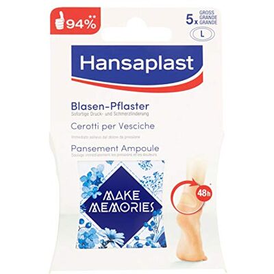 Hansaplast blåsplåster stor, 2-pack (2 x 5 stycken) Hansaplast blåsplåster stor, 2-pack (2 x 5 stycken)