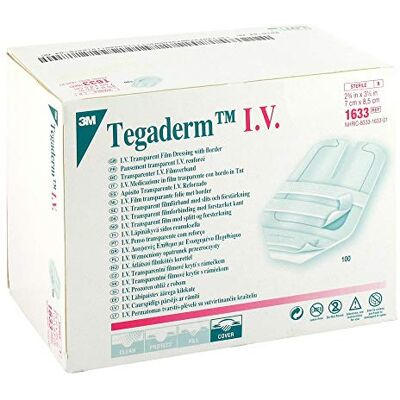 3M Tegaderm 1633 förband, förband, I, V, 3 m, 7 cm x 8,5 cm, transparent (100-pack) 3M Tegaderm 1633 förband, förband, I, V, 3 m, 7 cm x 8,5 cm, transparent (100-pack)