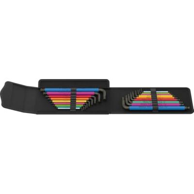 Wera Big Pack Multicolour insex Hex-Plus Sats 1, metriska mått och tummått, 19 delar Wera Big Pack Multicolour insex Hex-Plus Sats 1, metriska mått och tummått, 19 delar