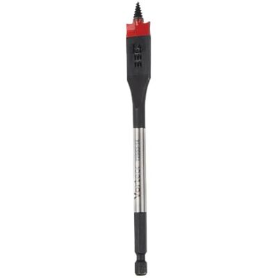 C.K Tools Vorteck platt fräsborr träborr 14 mm x 152 mm, självdragande gängspets, 1/4 tum sexkant snabblåsskaft, lämplig för slagnyckel, kolstål, trä, plast, komposit, CK T2953-14 C.K Tools Vorteck platt fräsborr träborr 14 mm x 152 mm, självdragande gängspets, 1/4 tum sexkant snabblåsskaft, lämplig för slagnyckel, kolstål, trä, plast, komposit, CK T2953-14