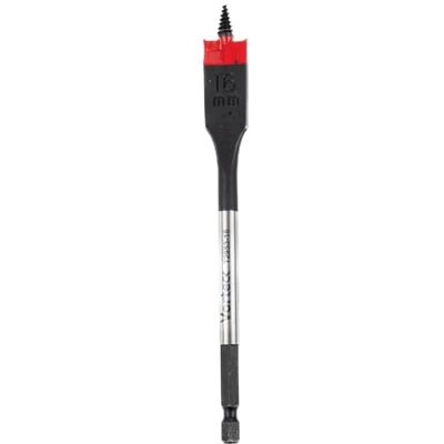C.K Tools Vorteck platt fräsborr träborr 16 mm x 152 mm, självdragande gängspets, 1/4 tum sexkant snabblåsskaft, lämplig för slagnyckel, kolstål, trä, plast, komposit, CK T2953-16 C.K Tools Vorteck platt fräsborr träborr 16 mm x 152 mm, självdragande gängspets, 1/4 tum sexkant snabblåsskaft, lämplig för slagnyckel, kolstål, trä, plast, komposit, CK T2953-16