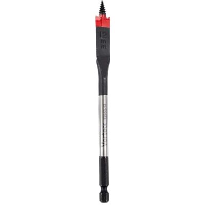 C.K Tools Vorteck platt fräsborr träborr 12 mm x 152 mm, självdragande gängspets, 1/4 tum sexkant snabblåsskaft, lämplig för slagnyckel, kolstål, trä, plast, komposit, CK T2953-12 C.K Tools Vorteck platt fräsborr träborr 12 mm x 152 mm, självdragande gängspets, 1/4 tum sexkant snabblåsskaft, lämplig för slagnyckel, kolstål, trä, plast, komposit, CK T2953-12
