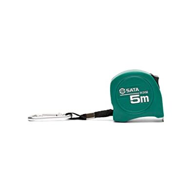 SATA ST91315E Måttband metrisk skala 5 m x 25 mm med nylonbelagt blad ger utökad produktlivslängd och bländningsreduktion SATA ST91315E Måttband metrisk skala 5 m x 25 mm med nylonbelagt blad ger utökad produktlivslängd och bländningsreduktion