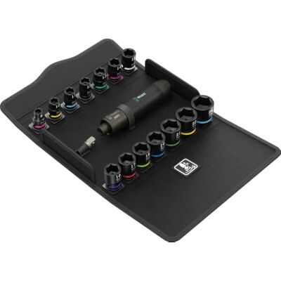 Wera 2090/16 Impaktor slagskruvmejsel Sats 1, metriska mått, 3/8", 16 delar Wera 2090/16 Impaktor slagskruvmejsel Sats 1, metriska mått, 3/8", 16 delar