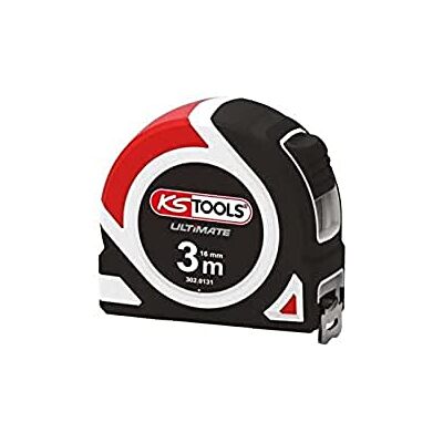 KS TOOLS , 302.0131, måttband med två material ultimat 3 x 16 mm kstools, vit stålband med anti-slitage nylonbehandling, klass II KS TOOLS , 302.0131, måttband med två material ultimat 3 x 16 mm kstools, vit stålband med anti-slitage nylonbehandling, klass II