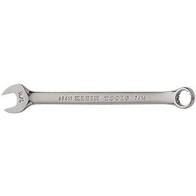 KLEIN TOOLS 7/16-Inch Combination Wrench, 12-Point, Open End and Box End 68413 KLEIN TOOLS 7/16-Inch Combination Wrench, 12-Point, Open End and Box End 68413