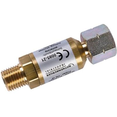 Rothenberger Industrial SÄKERHETSPRYCKREGLER slangbrottsskydd 50 mbar, anslutning 2 x G 1/4 tum L, 1,5 kg/h, 150003661 Rothenberger Industrial SÄKERHETSPRYCKREGLER slangbrottsskydd 50 mbar, anslutning 2 x G 1/4 tum L, 1,5 kg/h, 150003661