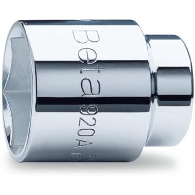 Beta 920A 21 hylsnycklar med 1/2" kvinnlig fyrkantsdrift, sexkantig mynning, förkromad Beta 920A 21 hylsnycklar med 1/2" kvinnlig fyrkantsdrift, sexkantig mynning, förkromad