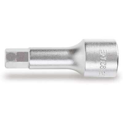 Beta 920ME 10 mm 1,27 cm drivenhets hex hylsa, med krompläterad Beta 920ME 10 mm 1,27 cm drivenhets hex hylsa, med krompläterad
