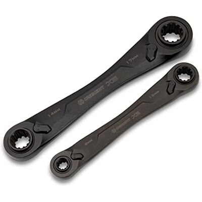 CRESCENT CX6DBM2 2 delar X6 4-i-1 dubbel låda spärrnyckel set metrisk, 8-19 mm CRESCENT CX6DBM2 2 delar X6 4-i-1 dubbel låda spärrnyckel set metrisk, 8-19 mm