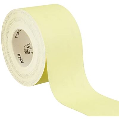 Mirka sliprulle Yellow 93mm x 50m P240 abrasiv Sliprulle med P240 kornstorlek för dammfri slipning av trä färg spackel och plast hög slitstyrka och lång livslängd Mirka sliprulle Yellow 93mm x 50m P240 abrasiv Sliprulle med P240 kornstorlek för dammfri slipning av trä färg spackel och plast hög slitstyrka och lång livslängd
