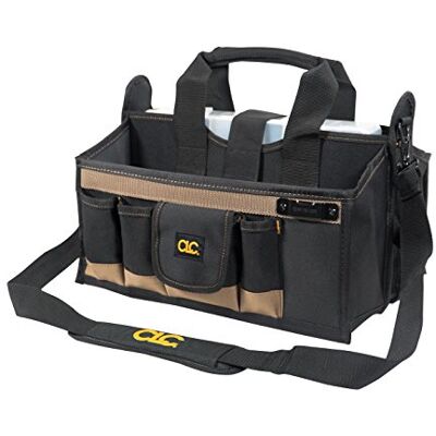 Custom LeatherCraft CLC 1529 16 In. Verktygslåda i mittfack, 16 fickor Custom LeatherCraft CLC 1529 16 In. Verktygslåda i mittfack, 16 fickor