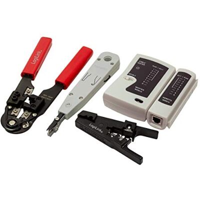 LogiLink WZ0012 5-i-1 Nätverksverktygssats för RJ11, RJ12, RJ45 LogiLink WZ0012 5-i-1 Nätverksverktygssats för RJ11, RJ12, RJ45