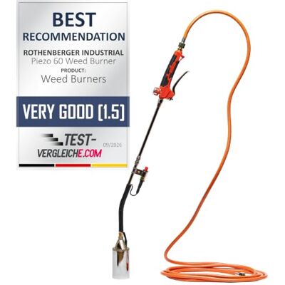 Rothenberger Industrial värmebrännare ECO Piezo inkl. 5 m propangasslang och piezo-tändning Ogräsbekämpare brännare Gasbrännare Avflamningsanordning Tak- och bitumenbanor 150004926 Rothenberger Industrial värmebrännare ECO Piezo inkl. 5 m propangasslang och piezo-tändning Ogräsbekämpare brännare Gasbrännare Avflamningsanordning Tak- och bitumenbanor 150004926
