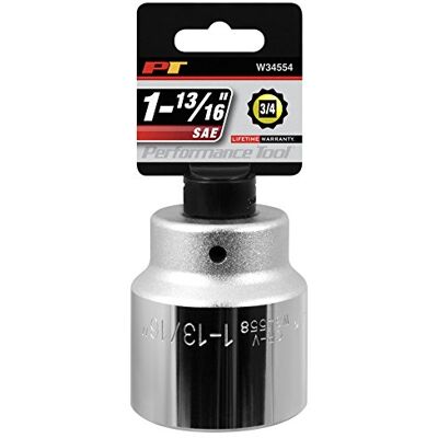 PERFORMANCE TOOL W34558 3/4-tums enhet 12-point SAE standarduttag, 1-13/16-tum PERFORMANCE TOOL W34558 3/4-tums enhet 12-point SAE standarduttag, 1-13/16-tum