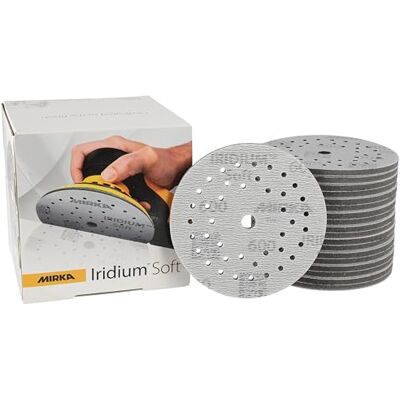 Mirka slipskivor Iridium Soft Ø 125 mm P600 20-pack DE Klett Mirka slipskivor Iridium Soft Ø 125 mm P600 20-pack DE Klett