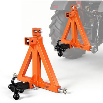 VEVOR 3-punkts dragkrok med 2 mottagare 50,8 mm kopplingstriangel med 3 kulor och krok, traktoradapter kategori 1, kompatibel med Kubota, Ford, John Deere, Massey Ferguson VEVOR 3-punkts dragkrok med 2 mottagare 50,8 mm kopplingstriangel med 3 kulor och krok, traktoradapter kategori 1, kompatibel med Kubota, Ford, John Deere, Massey Ferguson