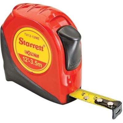 Starrett KTX12-12ME-N 3,5 m/12 fot metrisk och vanligt läsband Starrett KTX12-12ME-N 3,5 m/12 fot metrisk och vanligt läsband