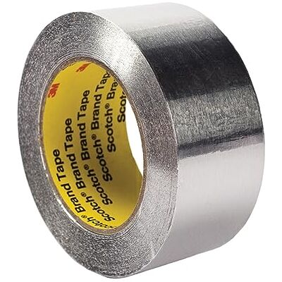 3M Aluminiumfolie tejp, 25 mm x 55 m, SILVER, 1 3M Aluminiumfolie tejp, 25 mm x 55 m, SILVER, 1