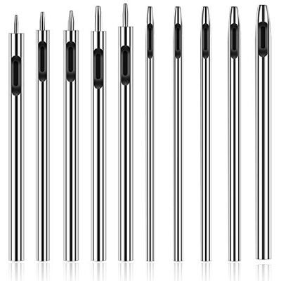 Jmuiiu 10 st håltagare i läder 0,5 mm-3,5 mm hålslagsset för läderhantverk, runda ihåliga verktyg för klockband, bälten, kanvas, papper, gummi, mjukt material som arbetar Jmuiiu 10 st håltagare i läder 0,5 mm-3,5 mm hålslagsset för läderhantverk, runda ihåliga verktyg för klockband, bälten, kanvas, papper, gummi, mjukt material som arbetar