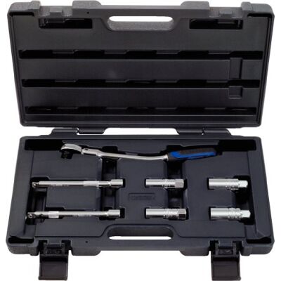 KS TOOLS 918.0607 3/8" CHROMEplus servicesats för tändstift, 7-delar KS TOOLS 918.0607 3/8" CHROMEplus servicesats för tändstift, 7-delar