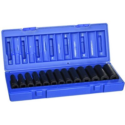 Grey Pneumatic Grå pneumatisk (1203MD) 3/8" enhet 13-delad 12-punkts djup metrisk sockelsats Grey Pneumatic Grå pneumatisk (1203MD) 3/8" enhet 13-delad 12-punkts djup metrisk sockelsats