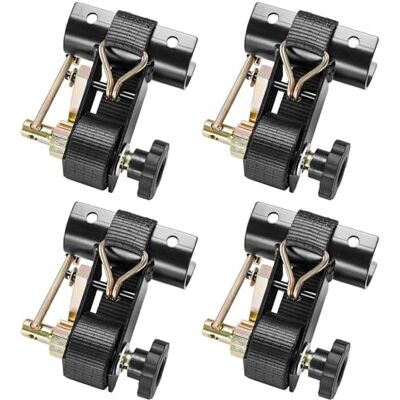 VEVOR spännremmar för ledarställ, 47,5–50,8 mm, svarta runda rörsfäste, 38 mm x 2,25 m, spärrremmar med dubbla J-krokar, 226,8 kg lastkapacitet, med spänne (4-pack) VEVOR spännremmar för ledarställ, 47,5–50,8 mm, svarta runda rörsfäste, 38 mm x 2,25 m, spärrremmar med dubbla J-krokar, 226,8 kg lastkapacitet, med spänne (4-pack)
