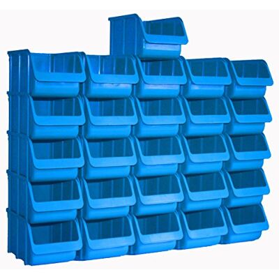 hünersdorff 26 x insynsbox, stapelbox, förvaringsbox i storlek 3, tillverkad av polystyren, hög formstabilitet och lastkapacitet, färg: blå hünersdorff 26 x insynsbox, stapelbox, förvaringsbox i storlek 3, tillverkad av polystyren, hög formstabilitet och lastkapacitet, färg: blå