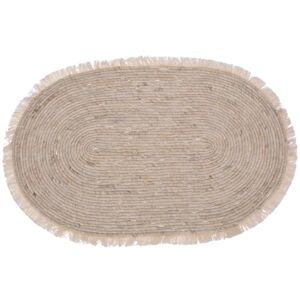 WELL HOME MOBILIARIO & DECORACIÓN Majsblad oval matta med fransar 80 x 50 cm WELL HOME MOBILIARIO & DECORACIÓN Majsblad oval matta med fransar 80 x 50 cm