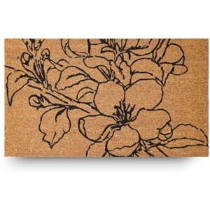 LifeGreen Kera Flowers dörrmatta med kokosfibrer, rektangulär entrématta, 40 x 70 cm, halkfri latexbotten – blommigt tryck LifeGreen Kera Flowers dörrmatta med kokosfibrer, rektangulär entrématta, 40 x 70 cm, halkfri latexbotten – blommigt tryck