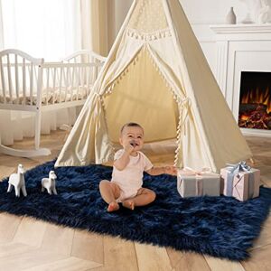 Ashler Home Deco Mjuk fuskrektangel pälskol soffskydd marinblå yta matta för sovrum golv soffa vardagsrum rektangel 9,5 x 1,5 m Ashler Home Deco Mjuk fuskrektangel pälskol soffskydd marinblå yta matta för sovrum golv soffa vardagsrum rektangel 9,5 x 1,5 m
