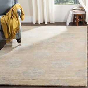 Safavieh Modern handtuftad rektangulär inomhusmatta, Soho kollektion, SOH424, i beige, 152 x 244 cm för vardagsrum, sovrum eller något annat inomhusutrymme av . Safavieh Modern handtuftad rektangulär inomhusmatta, Soho kollektion, SOH424, i beige, 152 x 244 cm för vardagsrum, sovrum eller något annat inomhusutrymme av .