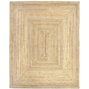 HAMID Alhambra Jute Rug Natural Color 100% Jute Fiber Rug- Mjuk Matta och Medium Styrka Handvävd Vardagsrum, Sovrum, Hall Matta Naturlig… (250x200 cm) HAMID Alhambra Jute Rug Natural Color 100% Jute Fiber Rug- Mjuk Matta och Medium Styrka Handvävd Vardagsrum, Sovrum, Hall Matta Naturlig… (250x200 cm)