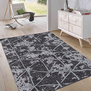 Jimri Vändbar matta med kort lugg – platt vävd matta för sovrum och vardagsrum, entré, hall – maskintillverkad, mjuk polyester och bomull löpare – romb-turkos, storlek: 75 x 150 cm Jimri Vändbar matta med kort lugg – platt vävd matta för sovrum och vardagsrum, entré, hall – maskintillverkad, mjuk polyester och bomull löpare – romb-turkos, storlek: 75 x 150 cm