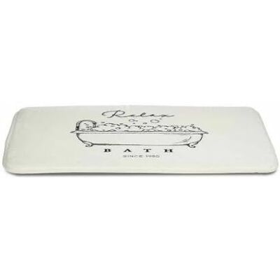Berilo Relax Bath Vit badrumsmatta 40x1,5x60cm - Badrumsmatta Berilo Relax Bath Vit badrumsmatta 40x1,5x60cm - Badrumsmatta
