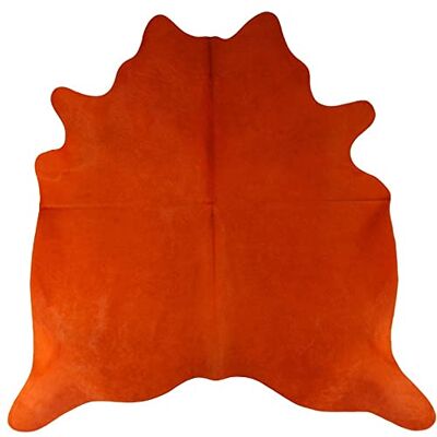 Dyreskinn Färgad Kohud, 3-4 Kvadratmeter Storlek, Orange Dyreskinn Färgad Kohud, 3-4 Kvadratmeter Storlek, Orange