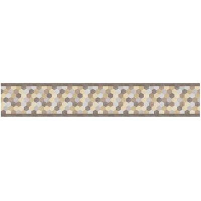 PENSIERI DELICATI Gångmatta 52 x 300 cm, tillverkad av bomull och PVC, tillverkad i Italien, maskintvättbar 40 °, Fantasi sexkant Kaffe PENSIERI DELICATI Gångmatta 52 x 300 cm, tillverkad av bomull och PVC, tillverkad i Italien, maskintvättbar 40 °, Fantasi sexkant Kaffe