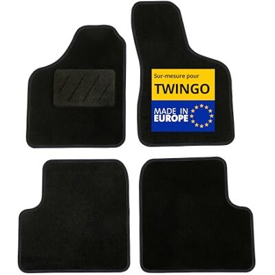 DBS Bilmattor – specialtillverkade för Twingo (2000–2007) – halkfria bilgolvmattor – Galaxy matta – 4 stycken DBS Bilmattor – specialtillverkade för Twingo (2000–2007) – halkfria bilgolvmattor – Galaxy matta – 4 stycken