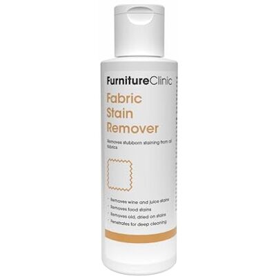 Furniture Clinic Tygfläckborttagare – tar bort envis mat- och dryckesfläckar från alla tyger – tar bort gamla, torkade på fläckar – använd på soffor, bilstolar, kuddar, mattor (125 ml) Furniture Clinic Tygfläckborttagare – tar bort envis mat- och dryckesfläckar från alla tyger – tar bort gamla, torkade på fläckar – använd på soffor, bilstolar, kuddar, mattor (125 ml)